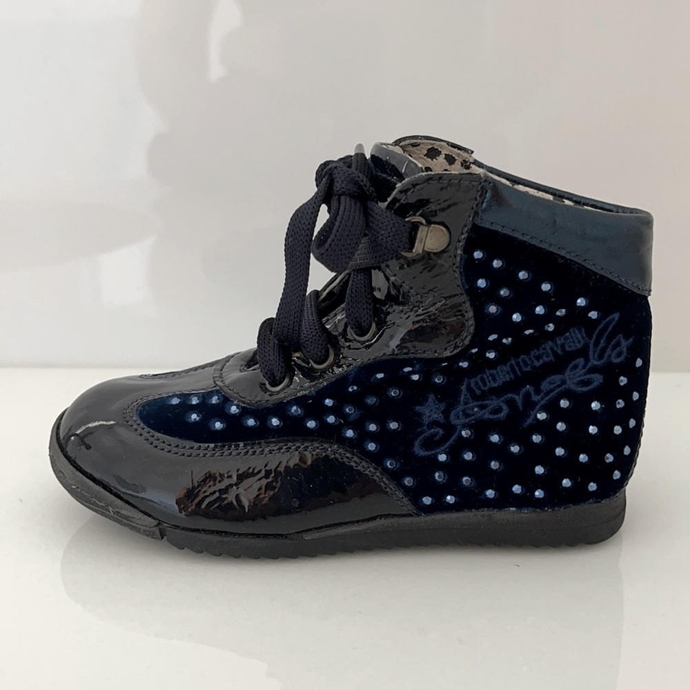 New Roberto Cavalli Angels Toddler Girl Booties Size 24
